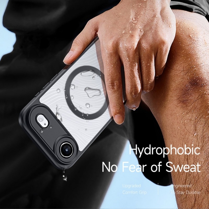 Силиконов твърд кейс Dux Ducis AIMO с Magsafe, За iPhone 17 Air (6.9), Черен