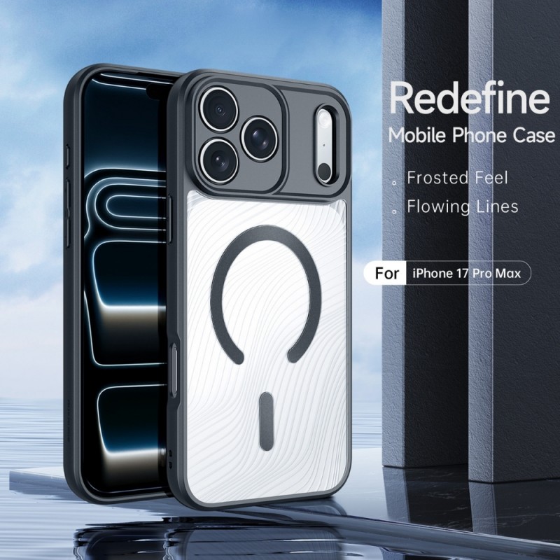 Силиконов твърд кейс Dux Ducis AIMO с Magsafe, За iPhone 17 Pro Max (6.9), Черен