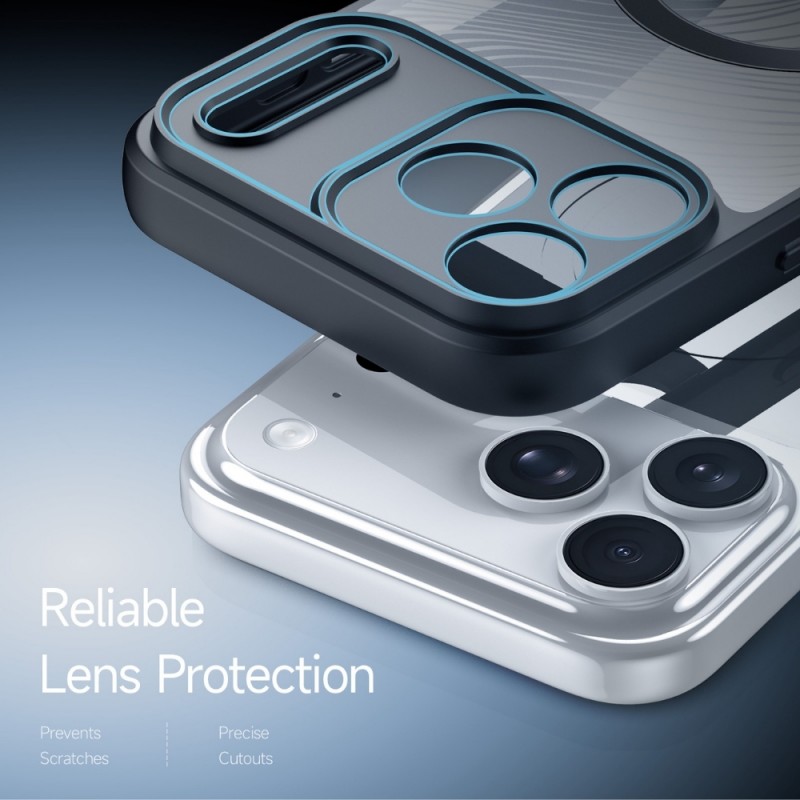 Силиконов твърд кейс Dux Ducis AIMO с Magsafe, За iPhone 17 Pro Max (6.9), Черен