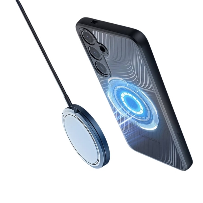 Силиконов твърд кейс Dux Ducis AIMO с Magsafe, За Samsung Galaxy S24 (S921B), Черен