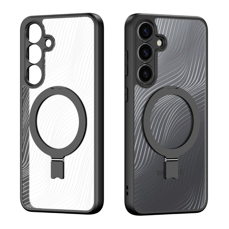 Силиконов твърд кейс Dux Ducis AIMO с Magsafe, За Samsung Galaxy S25, Черен