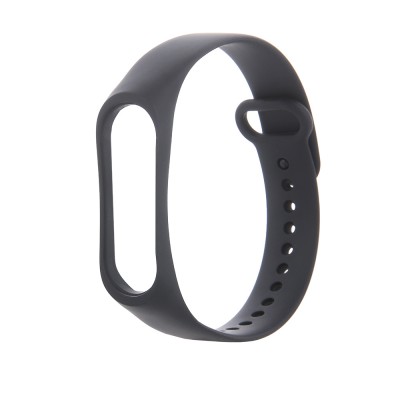 Силиконова каишка bSmart за смарт гривна Xiaomi Mi Band 5/6, Черна