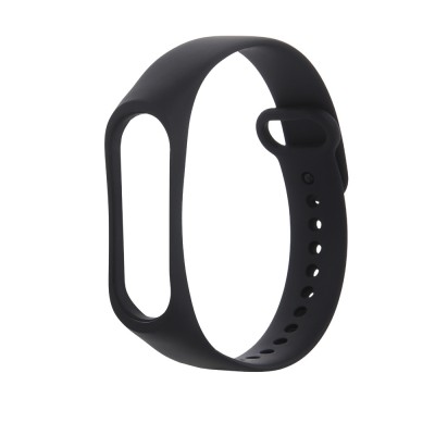 Силиконова каишка bSmart за смарт гривна Xiaomi Mi Band 7, Черен