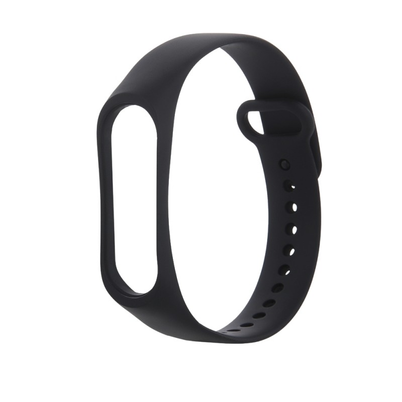 Силиконова каишка bSmart за смарт гривна Xiaomi Mi Band 7, Черен
