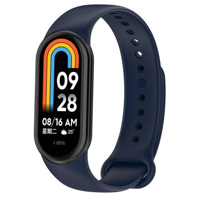 Силиконова каишка bSmart за смарт гривна Xiaomi Mi Band 8, Тъмносин