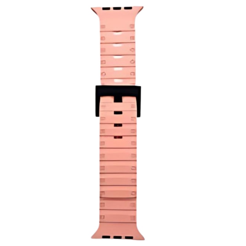 Силиконова магнитна каишка с дупки Ocean Band за Apple iWatch 42/44/45/49mm, Розов