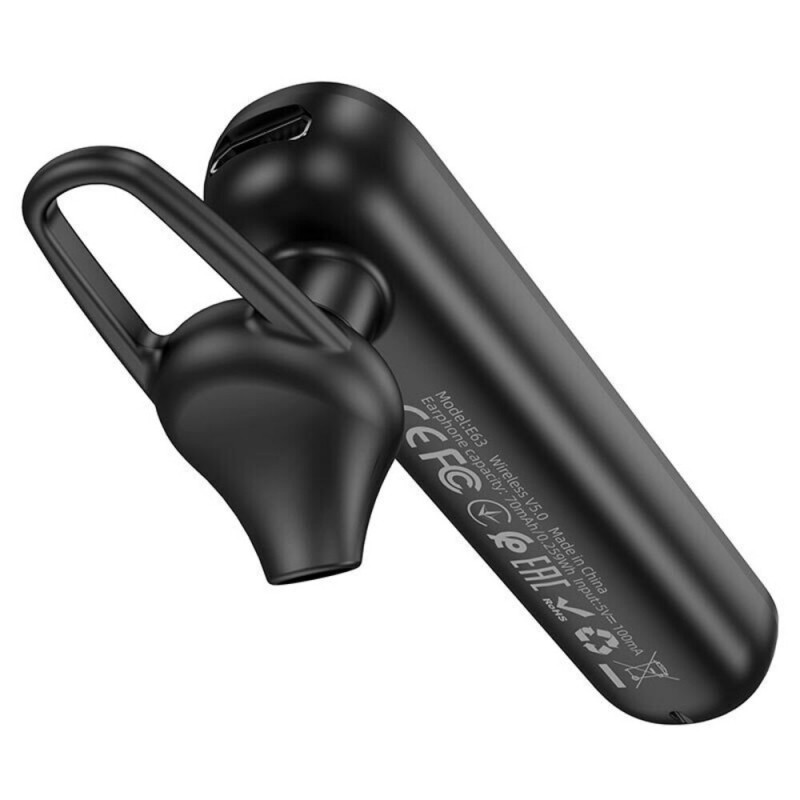 Слушалка хендсфри Bluetooth Hoco E63, Черна