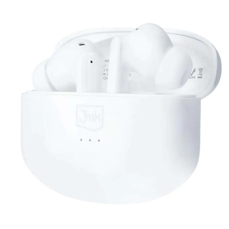 Слушалки Bluetooth безжични 3mk LifePods, Бели