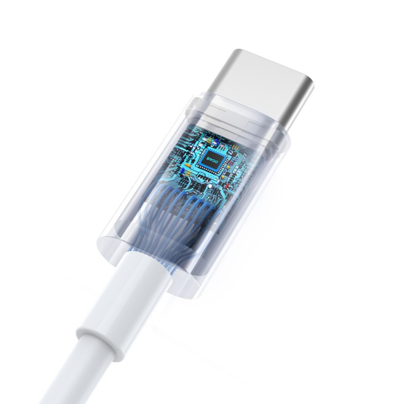 Слушалки BWOO HF175 с USB-C дигитален интерфейс, бели