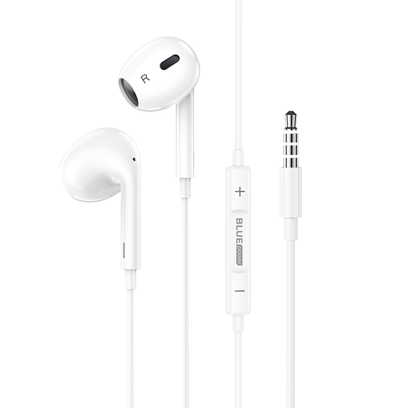 Слушалки HF 3.5 mm BLUE Power BBM30 Max, Бели
