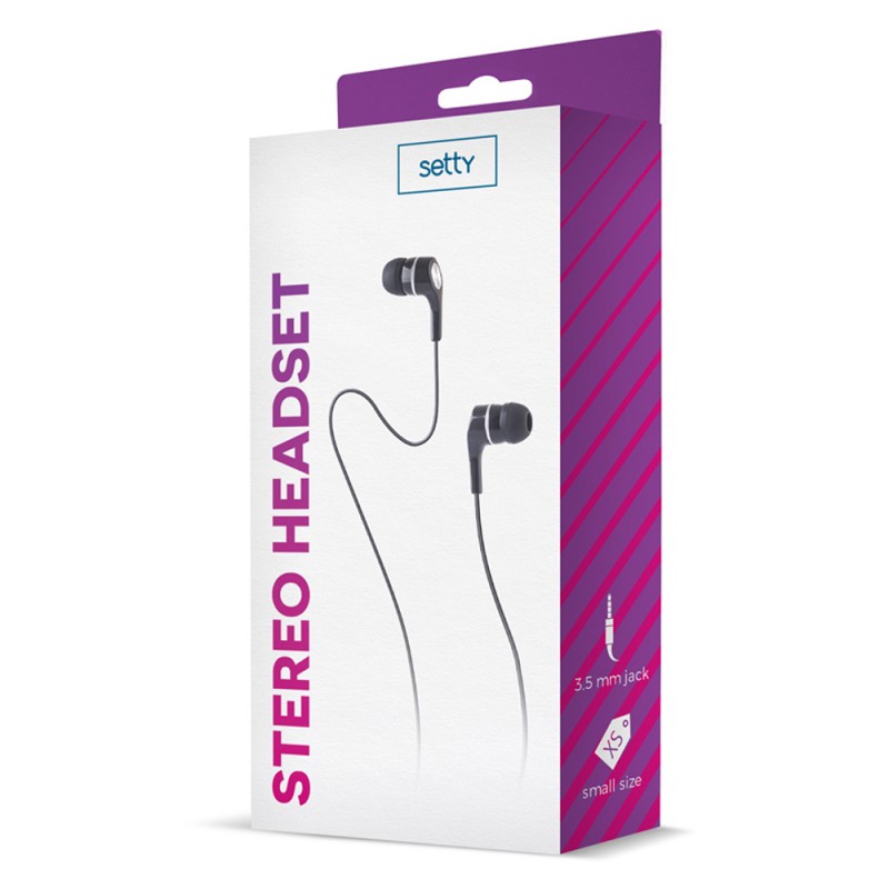 Слушалки HF 3.5 mm SETTY, Черни