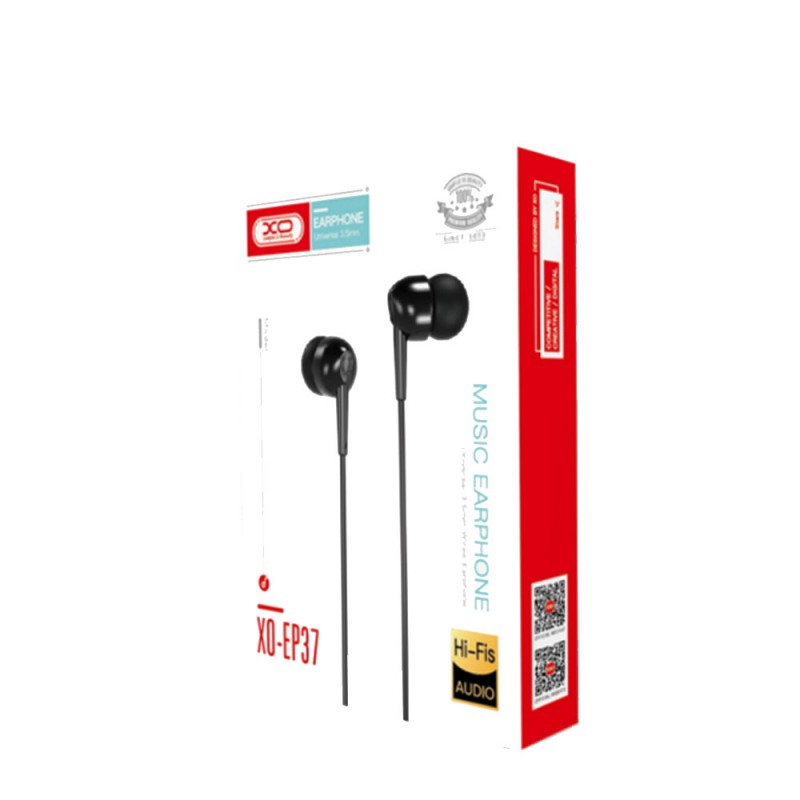 Слушалки HF 3.5 mm XO EP37, Черни