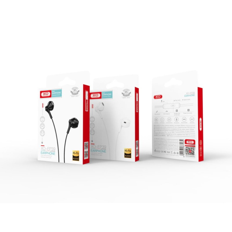 Слушалки HF 3.5 mm XO EP39, Бели