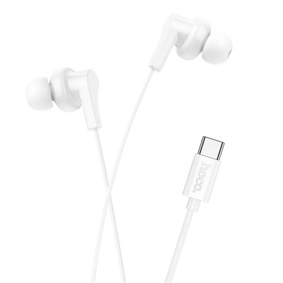 Слушалки HF Hoco M114 USB-C, Бели