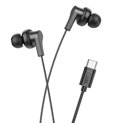 Слушалки HF Hoco M114 USB-C, Черни