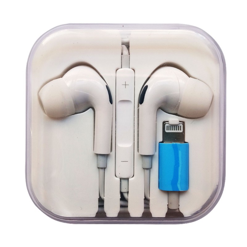 Слушалки HF за iPhone Pro Lightning bluetooth HQ, Бели