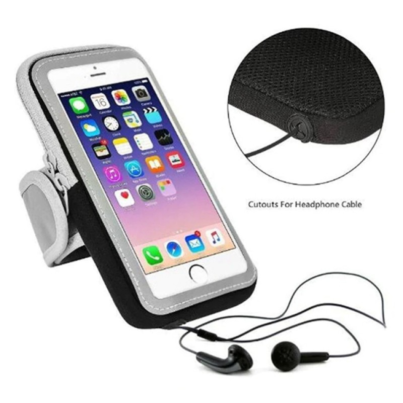 Спортен калъф за ръка MBX H22 Sport, размер iPhone 7 Plus, 5.5-6.0 инча, Черен