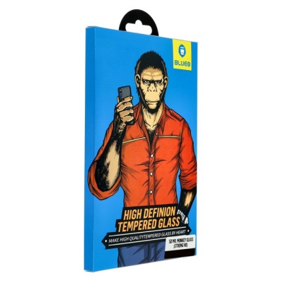 Стъклен протектор Blueo 5D Full Strong HD с цяло лепило, За iPhone 11 (6.1), Черен