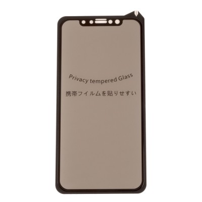 Стъклен протектор MBX 5D Full Privacy с цяло лепило, За iPhone 7/8/SE 2020/2022, Черен