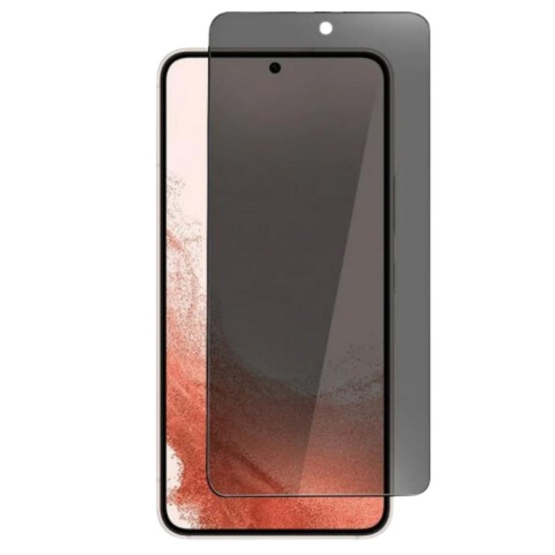 Стъклен протектор за дисплей MBX 5D Full Privacy с цяло лепило, За Samsung Galaxy S22 5G (S901B), Черен