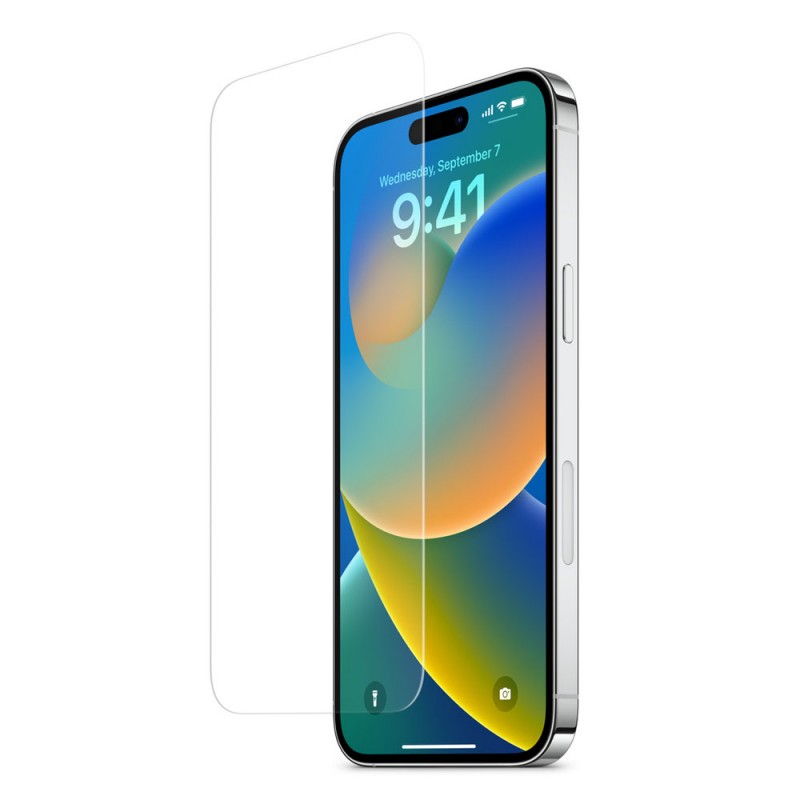 Стъклен протектор за дисплей MBX, За iPhone 14 Pro (6.1), Прозрачен
