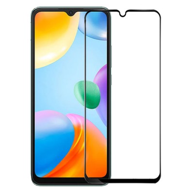 Стъклен протектор OG Premium paper box с цяло лепило, За Xiaomi Redmi 10C, Черен
