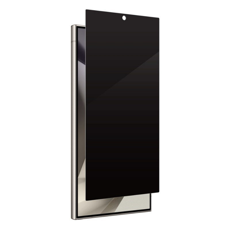 Стъклен протектор за дисплей OG Premium Privacy с цяло лепило, За Samsung Galaxy S24 Ultra (S928B), Черен