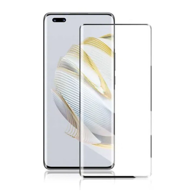 Стъклен протектор за дисплей OG 5D Full Glue Edge без дупка, За Huawei nova 10 Pro, Черен
