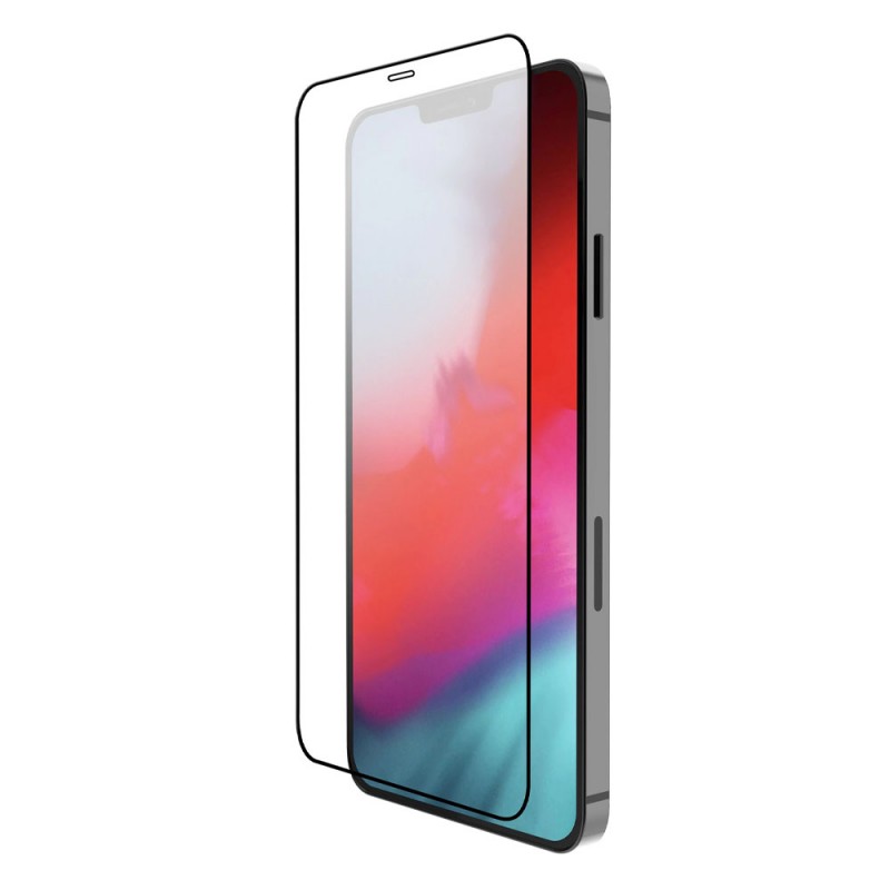 Стъклен протектор за дисплей OG 5D Slim с цяло лепило, За iPhone 12 mini (5.4), Черен