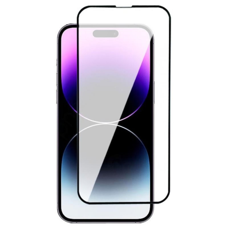 Стъклен протектор за дисплей OG 5D Slim с цяло лепило, За iPhone 16 Pro (6.3), Черен