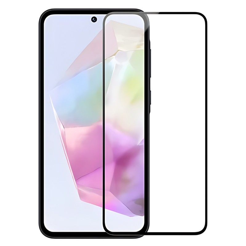 Стъклен протектор за дисплей OG 5D Slim с цяло лепило, За Samsung Galaxy A35 (A356B), Черен