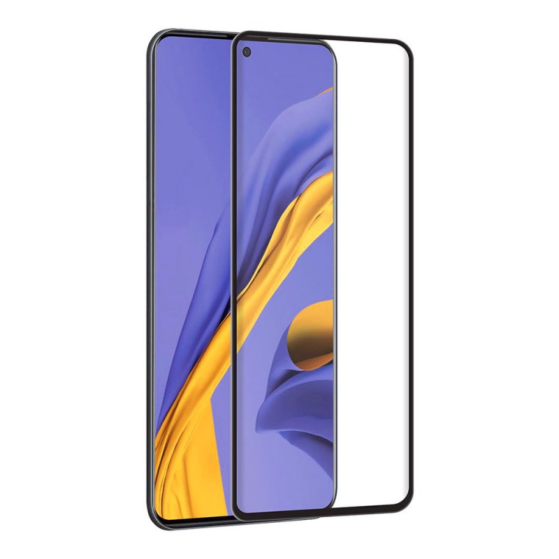 Стъклен протектор за дисплей OG 5D Slim с цяло лепило, За Samsung Galaxy A51 (A515F), Черен