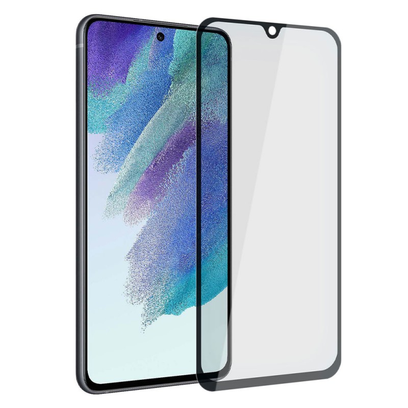 Стъклен протектор за дисплей OG 5D Slim с цяло лепило, За Samsung Galaxy S21 FE 5G (G990B), Черен