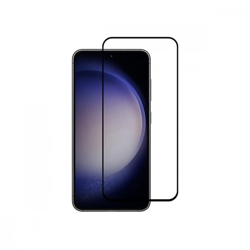 Стъклен протектор за дисплей OG 5D Slim с цяло лепило, За Samsung Galaxy S23 FE (S711B), Черен