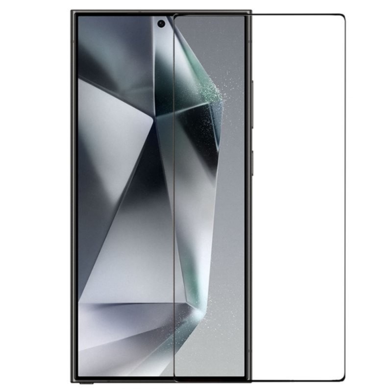 Стъклен протектор за дисплей OG 5D Slim с цяло лепило без дупка, За Samsung Galaxy S24 Ultra (S928B), Черен