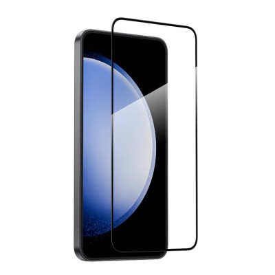 Стъклен протектор OG Premium с цяло лепило, За Samsung Galaxy S25, Черен