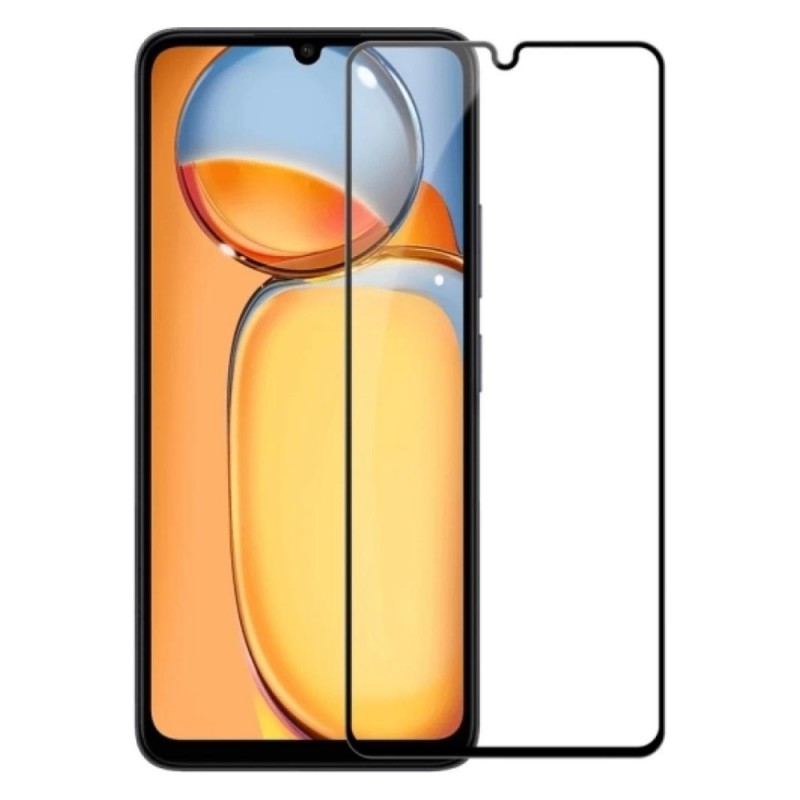 Стъклен протектор за дисплей OG 5D Slim с цяло лепило, За Xiaomi Redmi 13C 4G, Черен