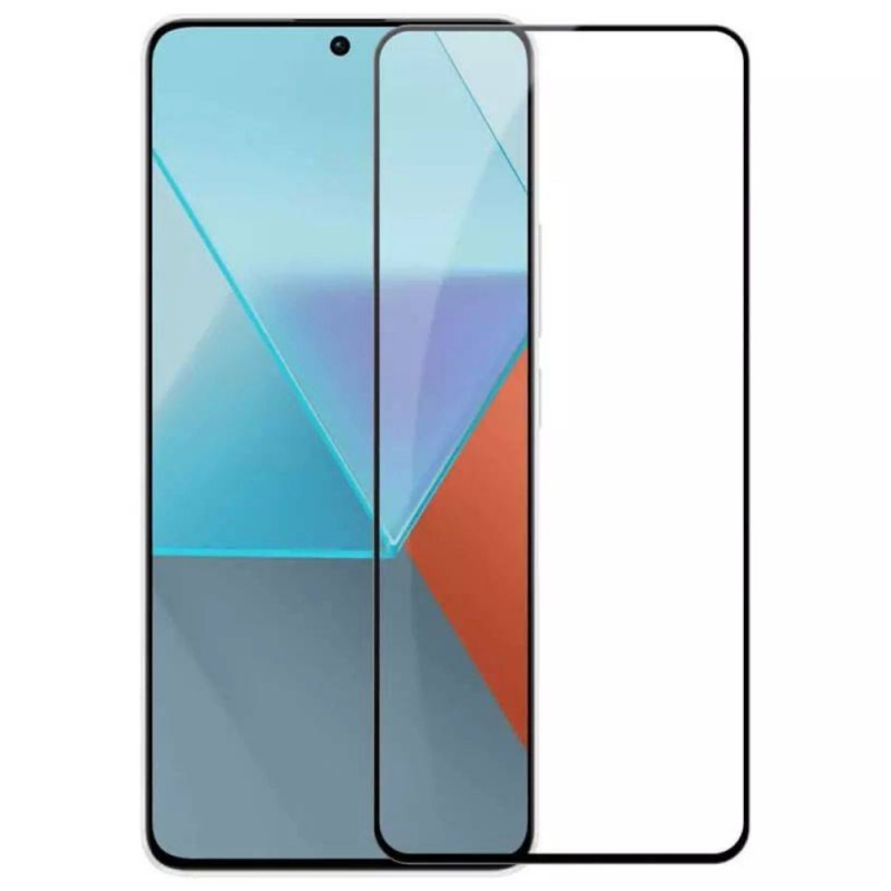 Стъклен протектор за дисплей OG 5D Slim с цяло лепило, За Xiaomi Redmi Note 13 5G, Черен
