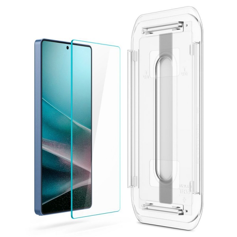Стъклен протектор Spigen GLAS.tR EZ Fit  с цяло лепило, За Samsung Galaxy S25 Ultra, Прозрачен