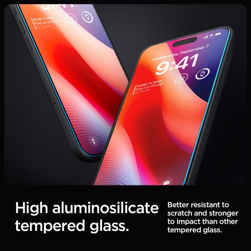 Стъклен протектор Spigen GLAS.tR EZ Fit, За iPhone 16 Pro Max (6.9), Прозрачен