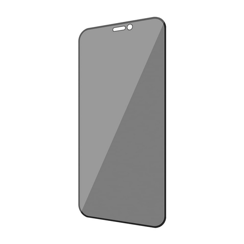 Стъклен протектор за дисплей 3mk HardGlass Max Privacy™ с цяло лепило, За iPhone 14 Pro (6.1), Черен