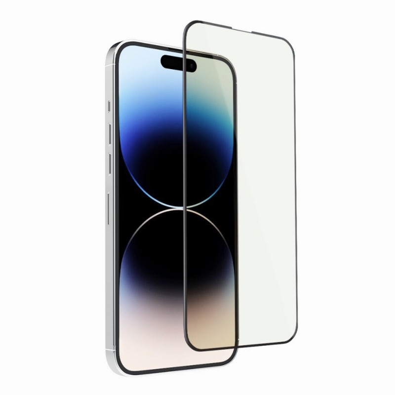 Стъклен протектор за дисплей Ceramic 5D Full с цяло лепило, За iPhone 15 Pro (6.1), Черен