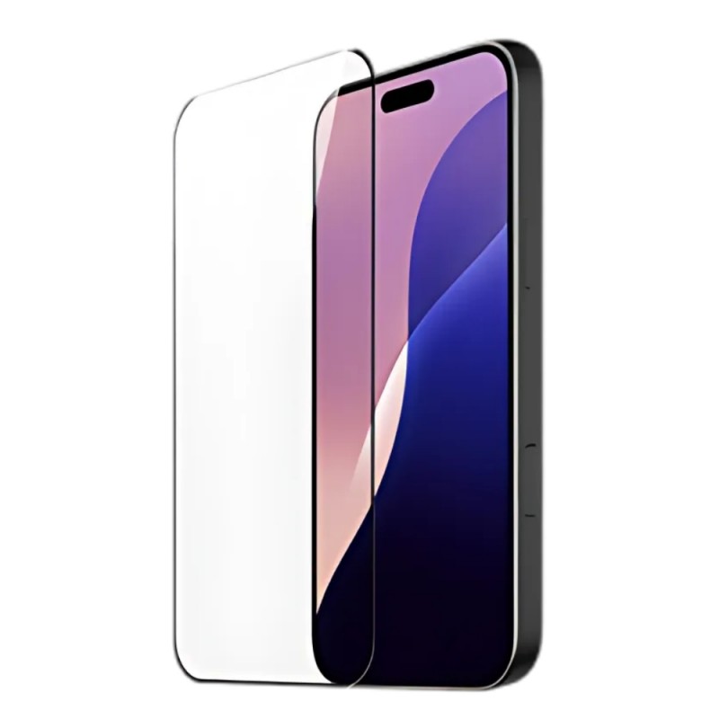 Стъклен протектор за дисплей Ceramic 5D Full с цяло лепило, За iPhone 16 Pro (6.3), Черен