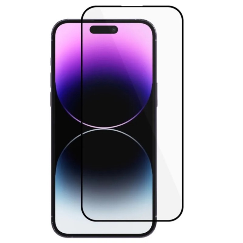 Стъклен протектор за дисплей Ceramic 5D Full с цяло лепило, За iPhone 16 Pro (6.3), Черен