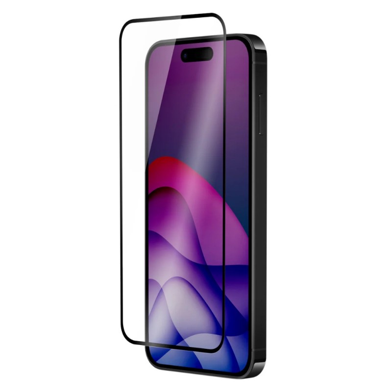 Стъклен протектор за дисплей Ceramic 5D Full с цяло лепило, За iPhone 16 Pro Max (6.9), Черен