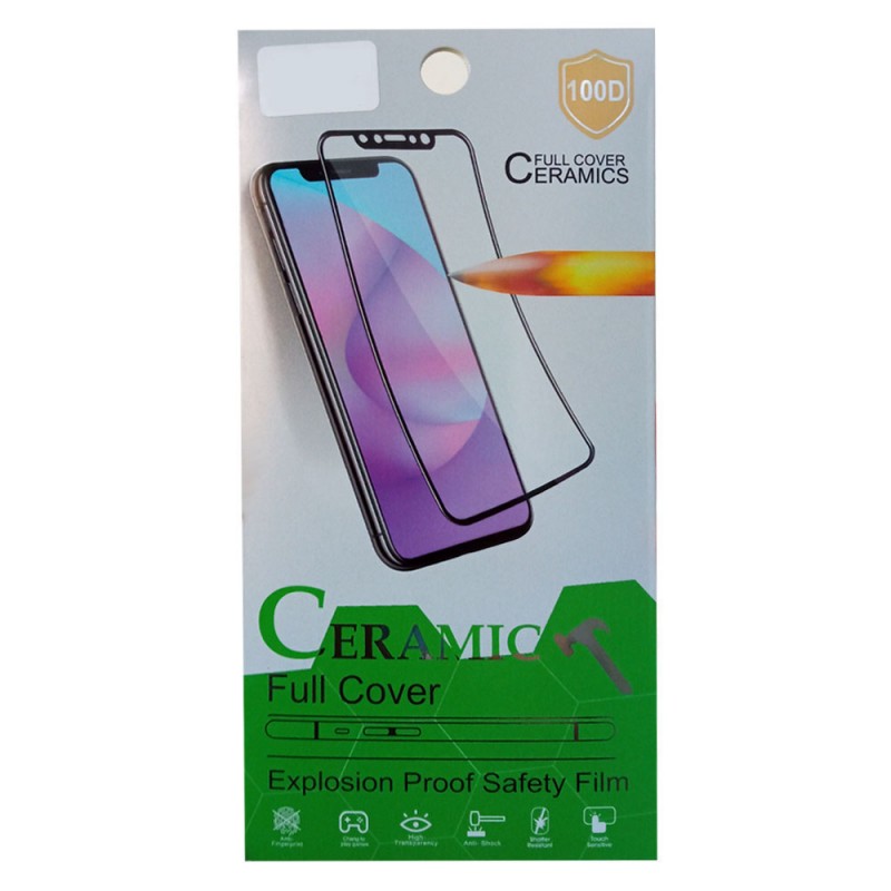 Стъклен протектор за дисплей Ceramic 5D Full с цяло лепило, За Samsung Galaxy A52 4G/5G/A52s (A525F/A526B/A528B), Черен