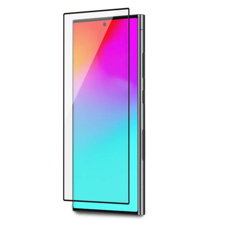 Стъклен протектор за дисплей Ceramic 5D Full с цяло лепило, За Samsung Galaxy S24 Ultra (S928B), Черен