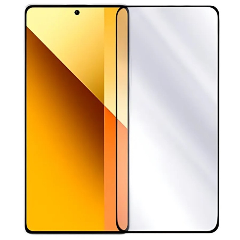 Стъклен протектор за дисплей Ceramic 5D Full с цяло лепило, За Xiaomi Redmi Note 13 4G, Черен