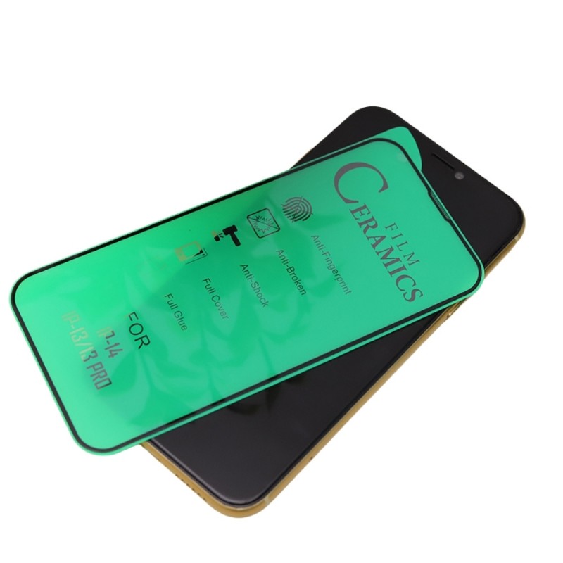 Стъклен протектор за дисплей Ceramic 5D Full с цяло лепило, За Xiaomi Redmi Note 13 4G, Черен