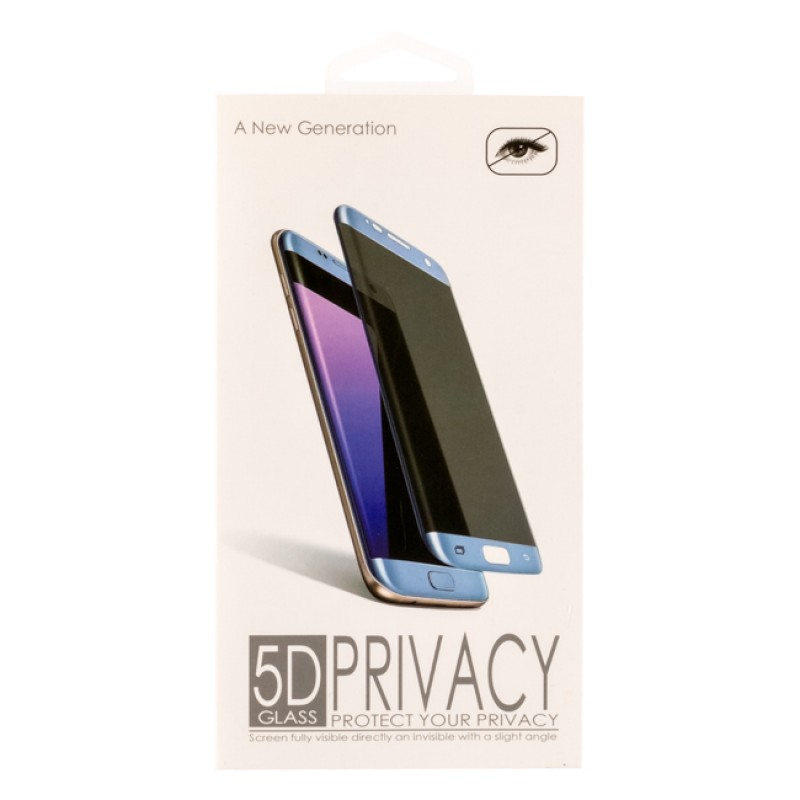 Стъклен протектор за дисплей MBX 5D Full Privacy с цяло лепило, За iPhone 7/8/SE 2020/2022, Черен